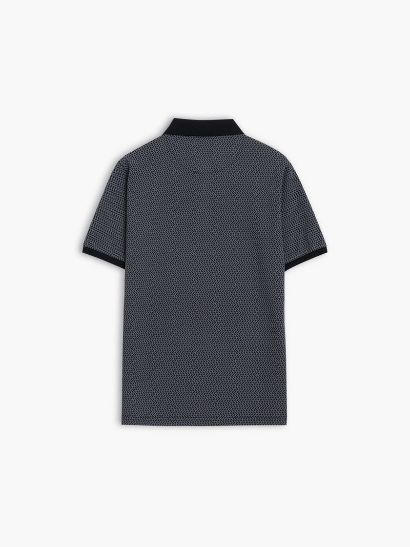 Short Sleeve Geo Polo Shirt