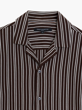 Short Sleeve Jersey Striped Holiday Shirt