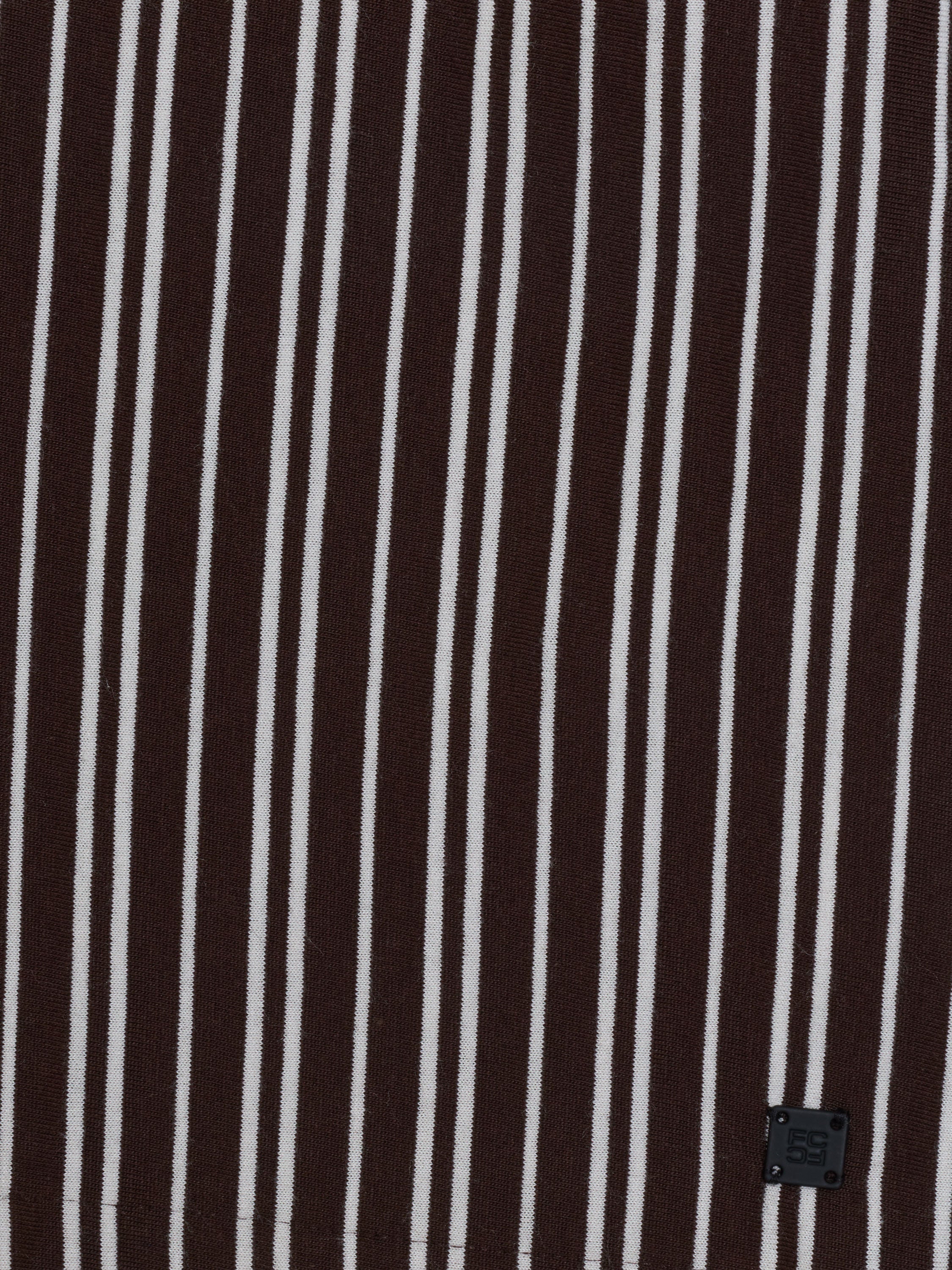 Short Sleeve Jersey Striped Holiday Shirt