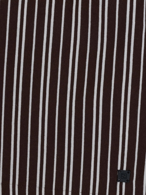 Short Sleeve Jersey Striped Holiday Shirt