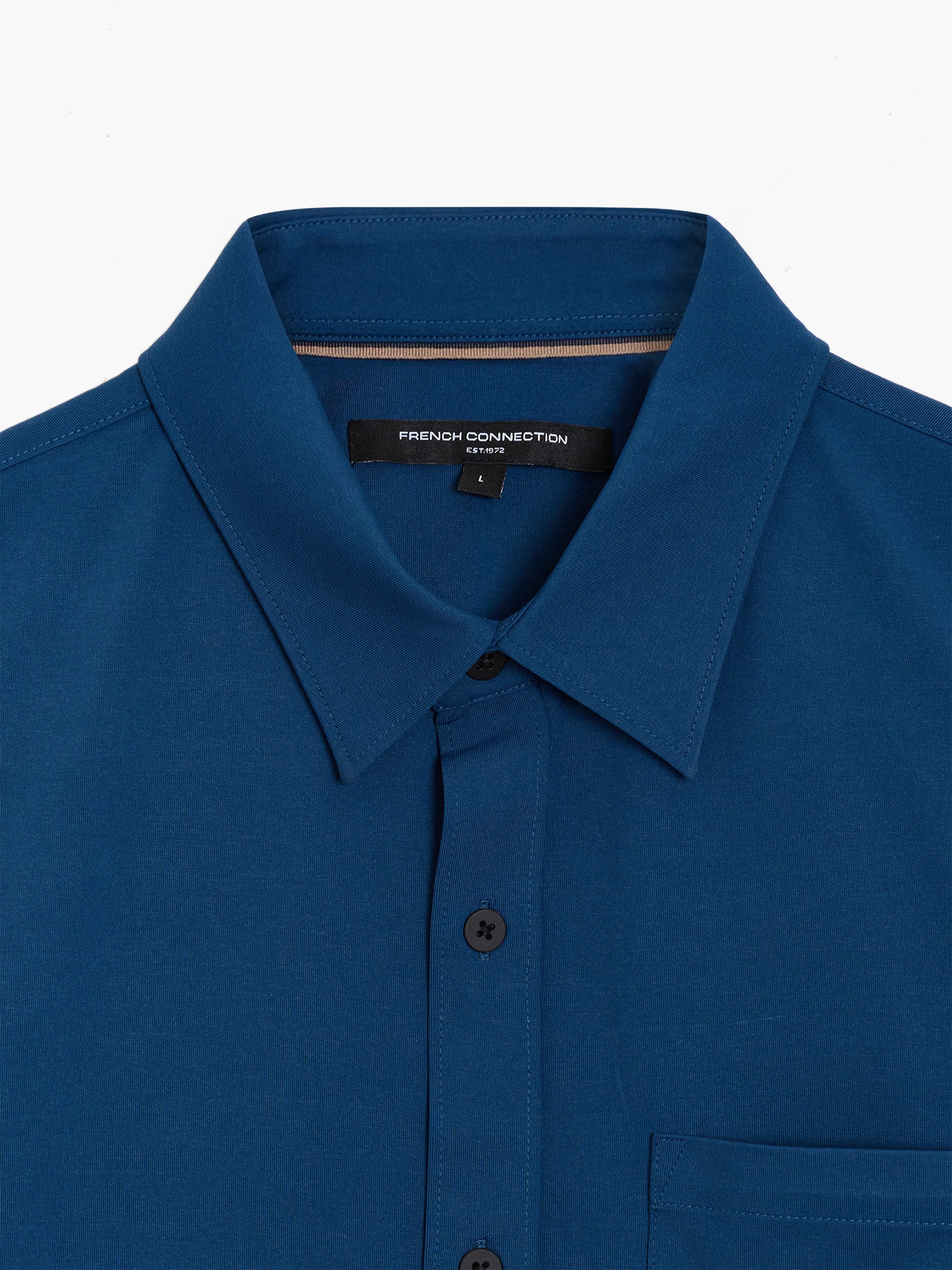 Long Sleeve Soft Jersey Pocket Shirt