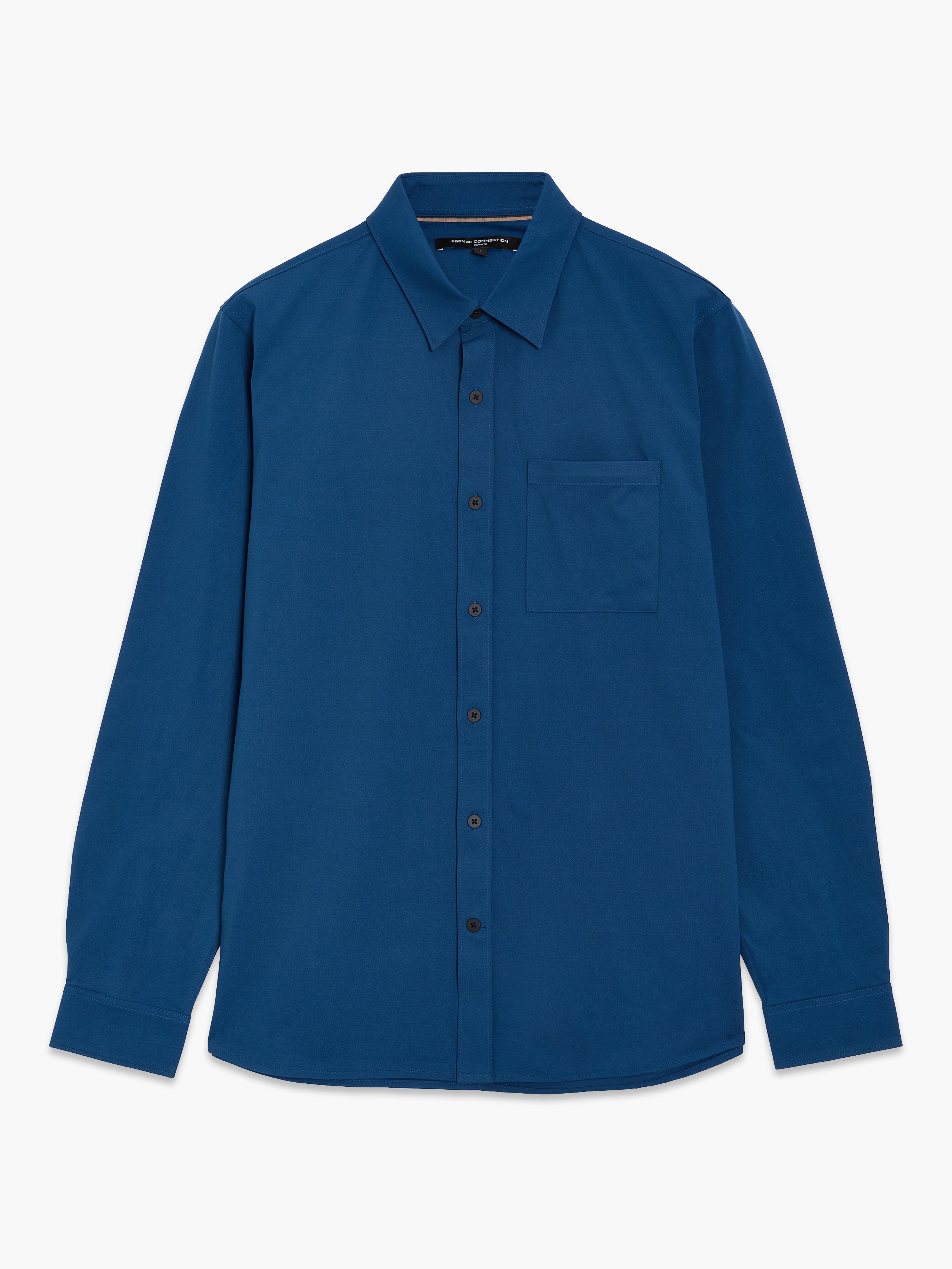 Long Sleeve Soft Jersey Pocket Shirt