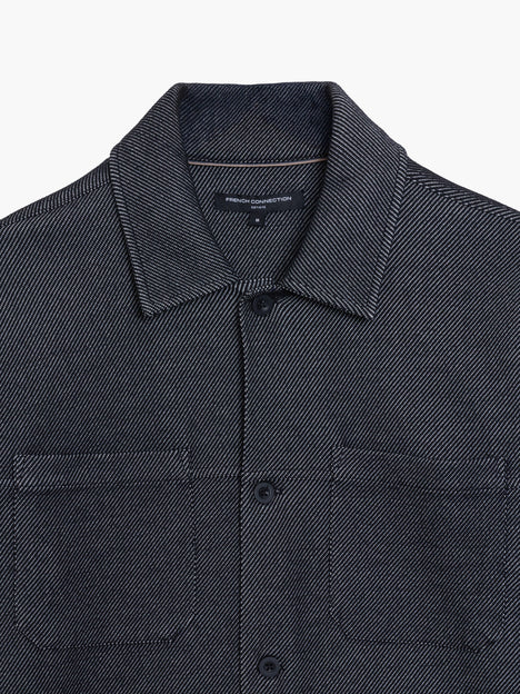 Long Sleeve Diagonal Stripe Jersey Shirt