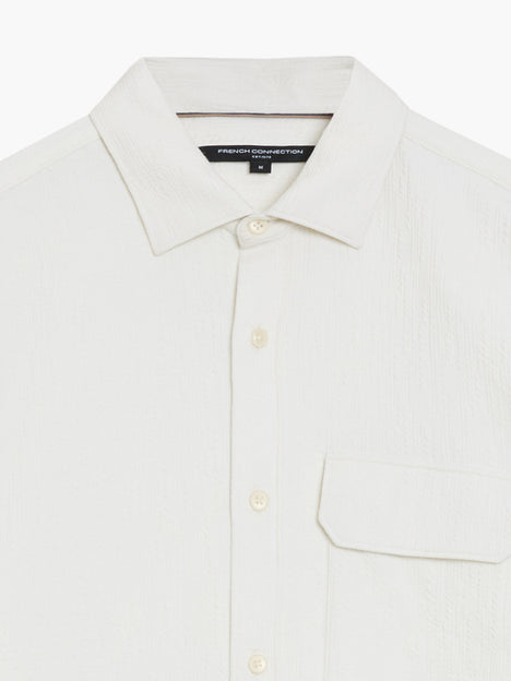 Long Sleeve Soft Line Pocket Shirt