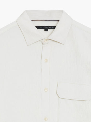 Long Sleeve Soft Line Pocket Shirt
