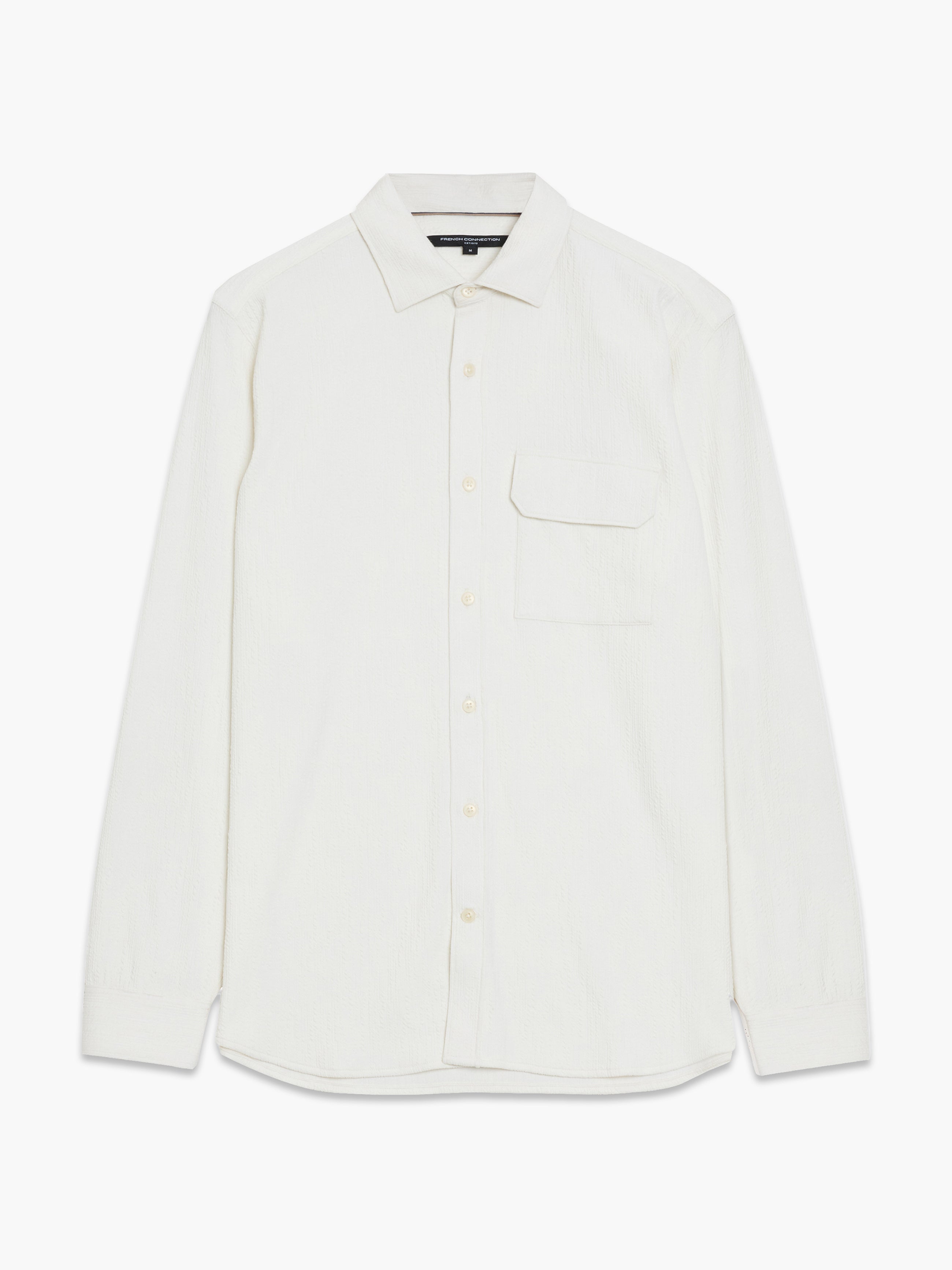 Long Sleeve Soft Line Pocket Shirt