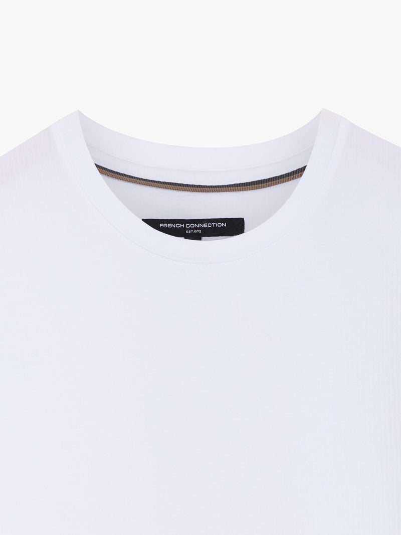 Short Sleeve Micro Seersucker Stripe T-Shirt