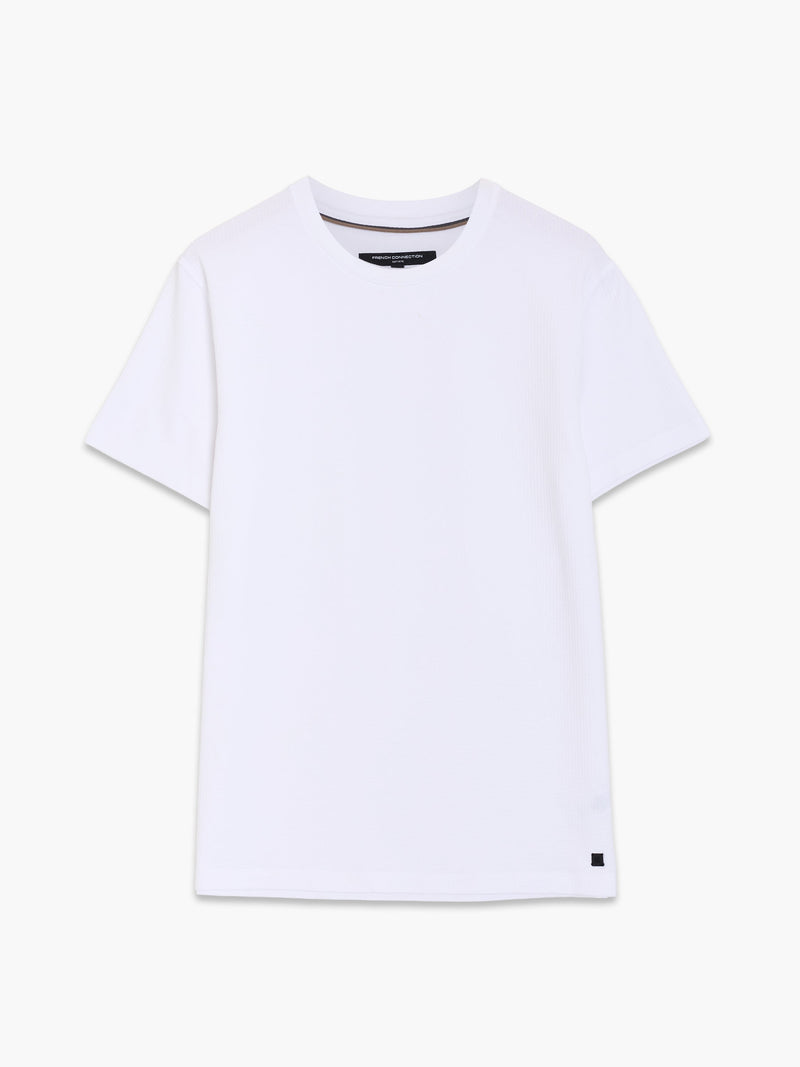 Short Sleeve Micro Seersucker Stripe T-Shirt