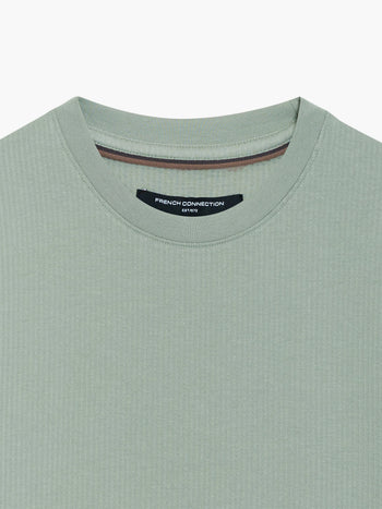 Short Sleeve Micro Seersucker Stripe T-Shirt