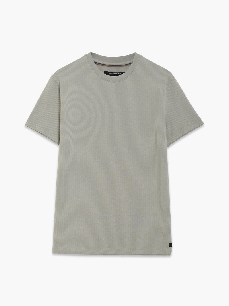 Short Sleeve Micro Seersucker Stripe T-Shirt