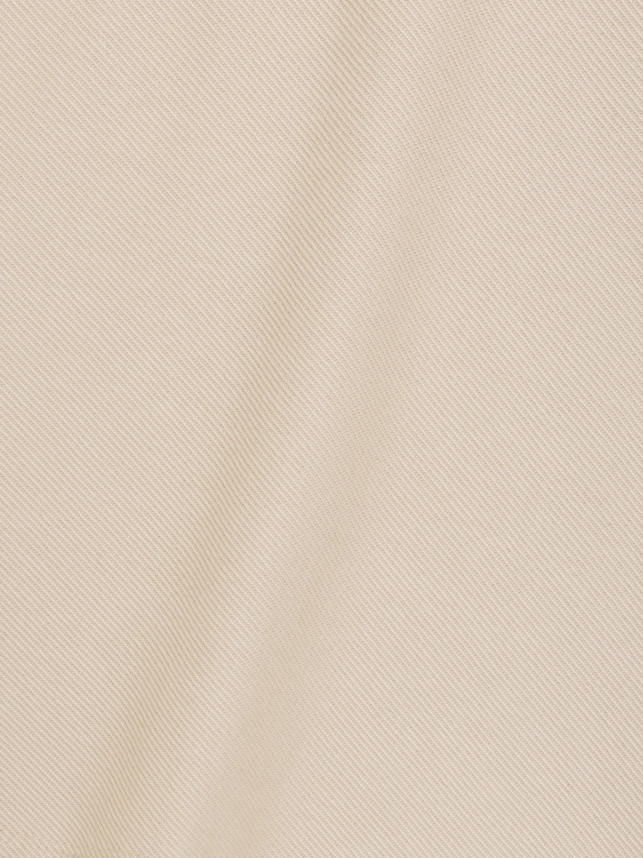 Short Sleeve Phased Twill Zip Knit Polo Shirt