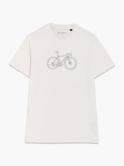 Organic Cotton Bike Graphic White T-Shirt