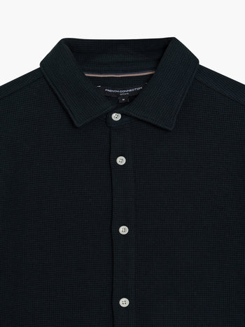 Short Sleeve Textured Shirt