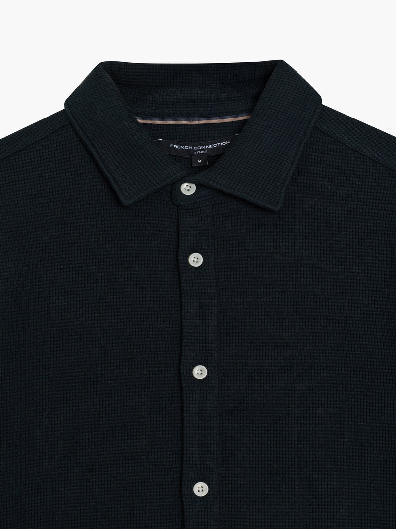 Short Sleeve Textured Shirt