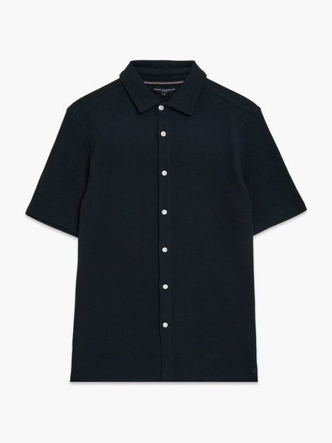 Short Sleeve Textured Shirt
