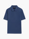 Short Sleeve Stripe Zip Polo Shirt