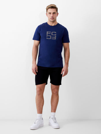 Mirror Repeat Logo Organic Graphic T-Shirt