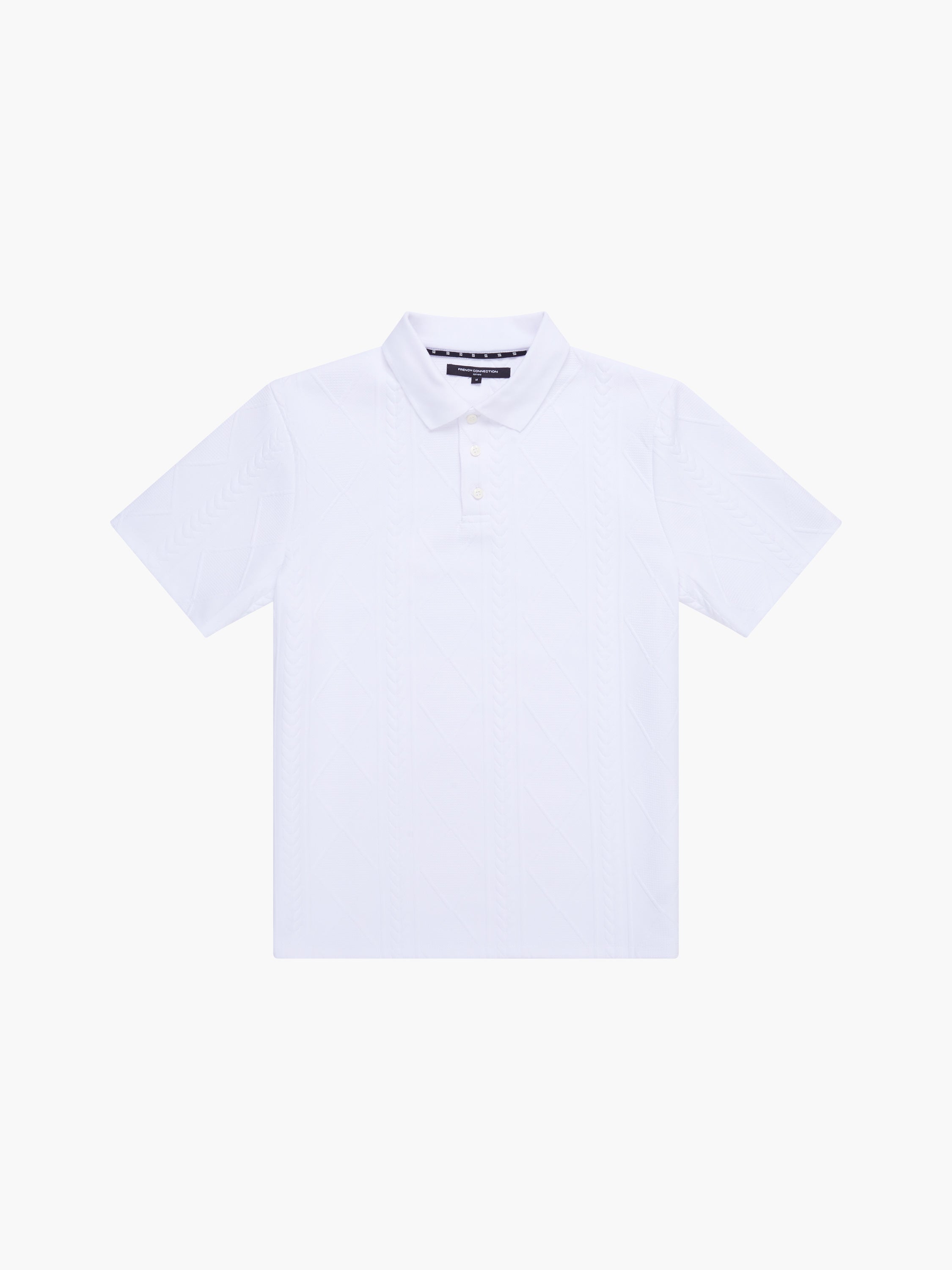 Jacquard Short Sleeve Polo Shirt    