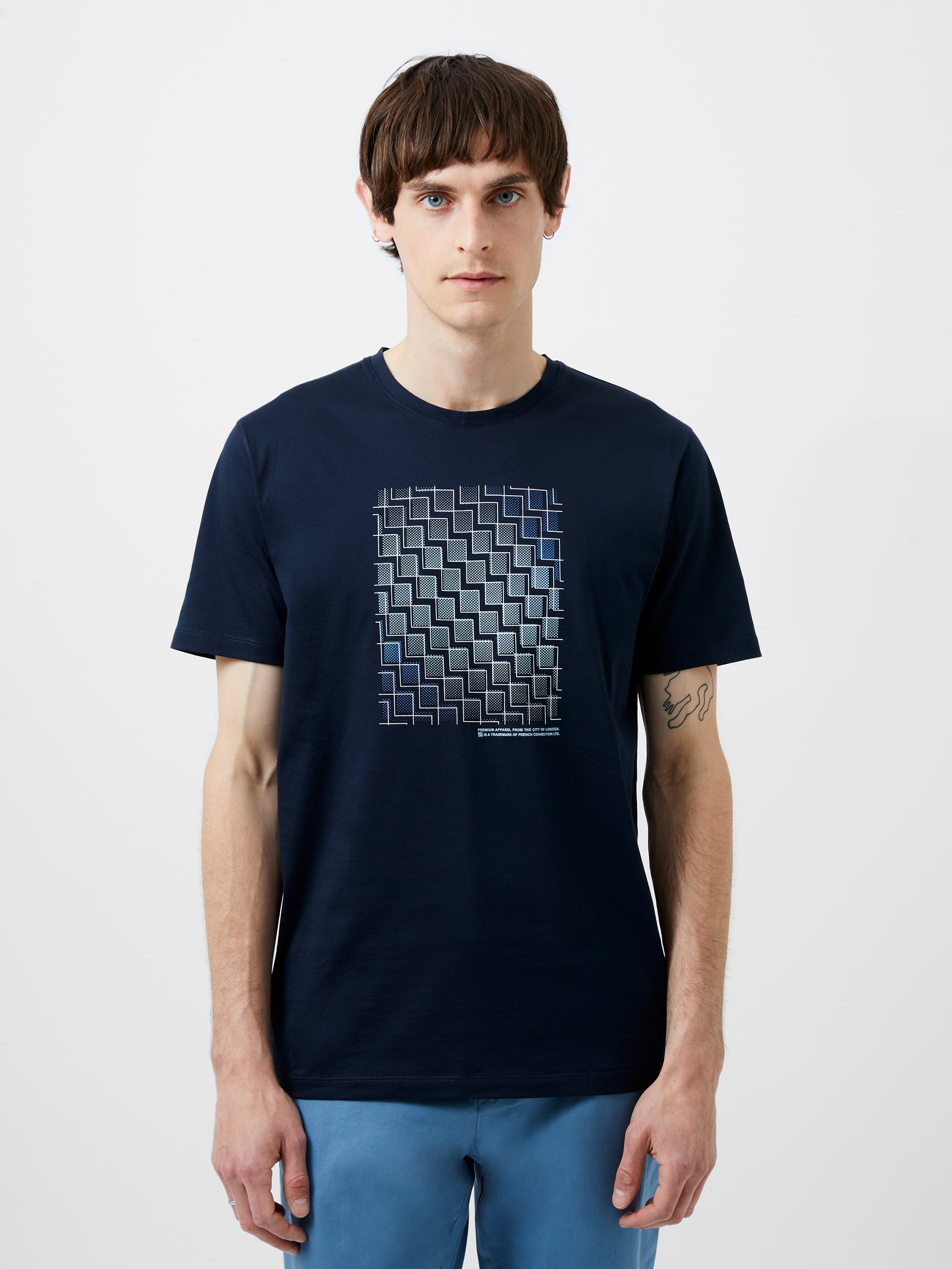 Abstract Steps Organic Graphic T-Shirt