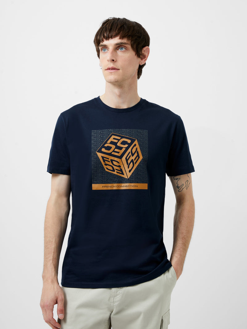 Large Dice Organic Graphic T-Shirt