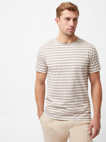 Short Sleeve Yarn Dye Stripe T-Shirt