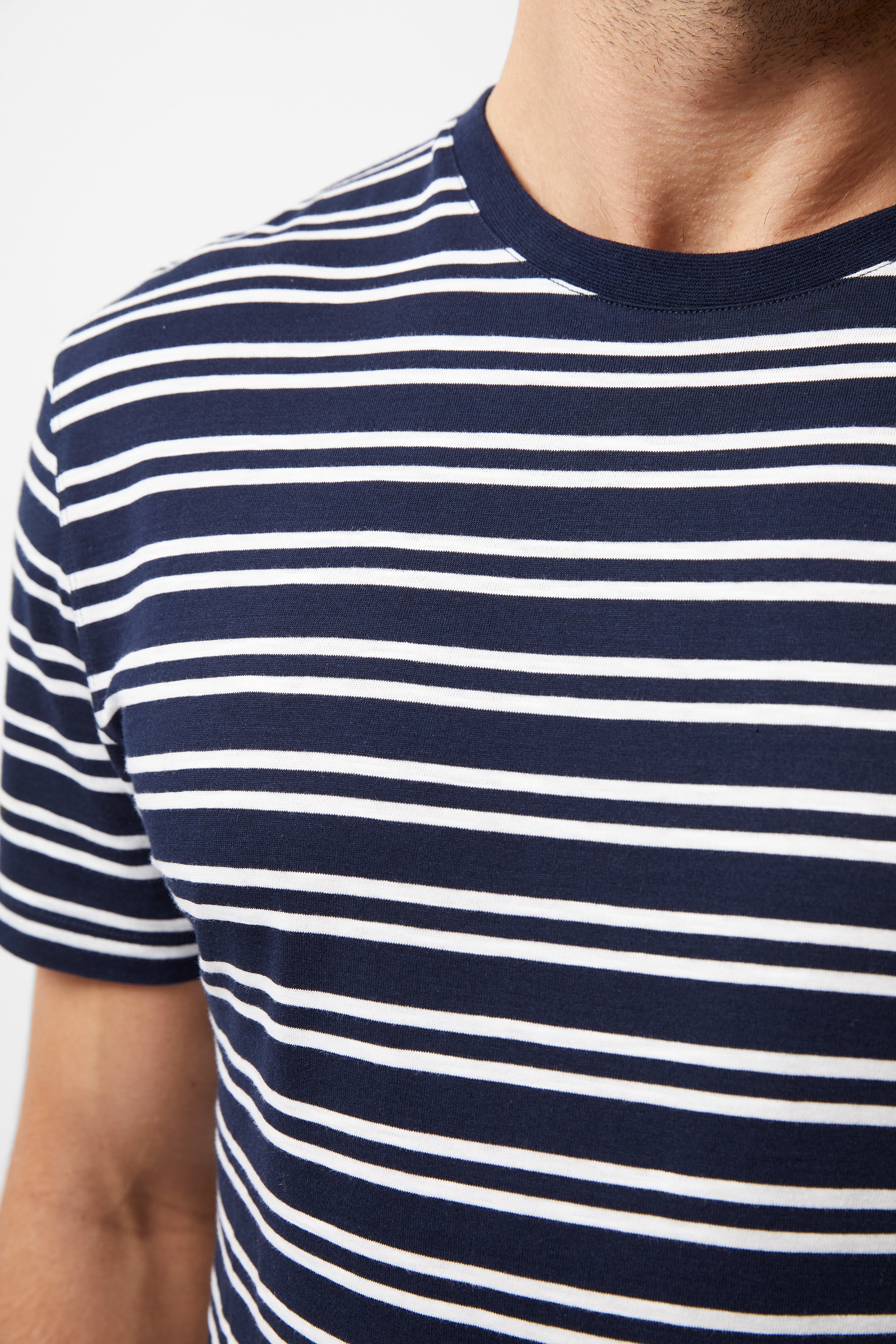 Short Sleeve Yarn Dye Stripe T-Shirt