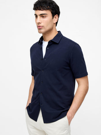 French Terry Short Sleeve Shirt