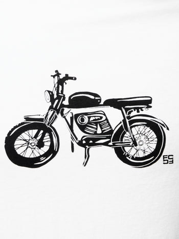 Motorbike Organic Short Sleeve Graphic T-Shirt
