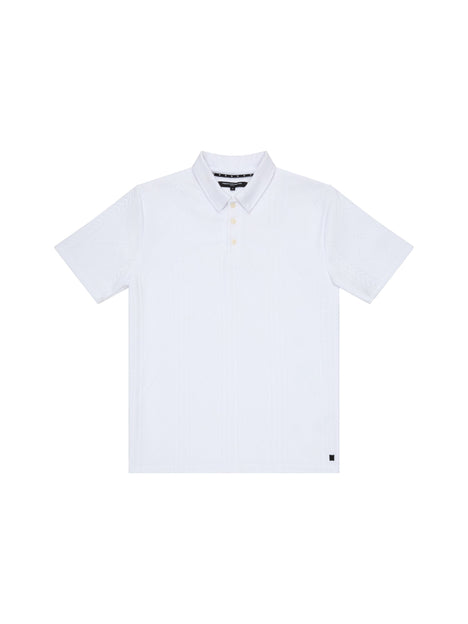 Short Sleeve Jacquard Polo Shirt