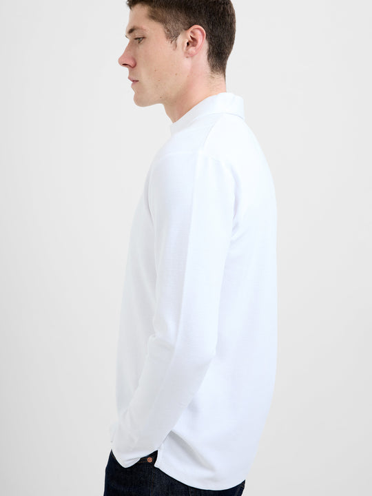 Long Sleeve Ottoman Trophy Neck Shirt