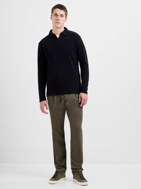 Long Sleeve Ottoman Trophy Neck Shirt