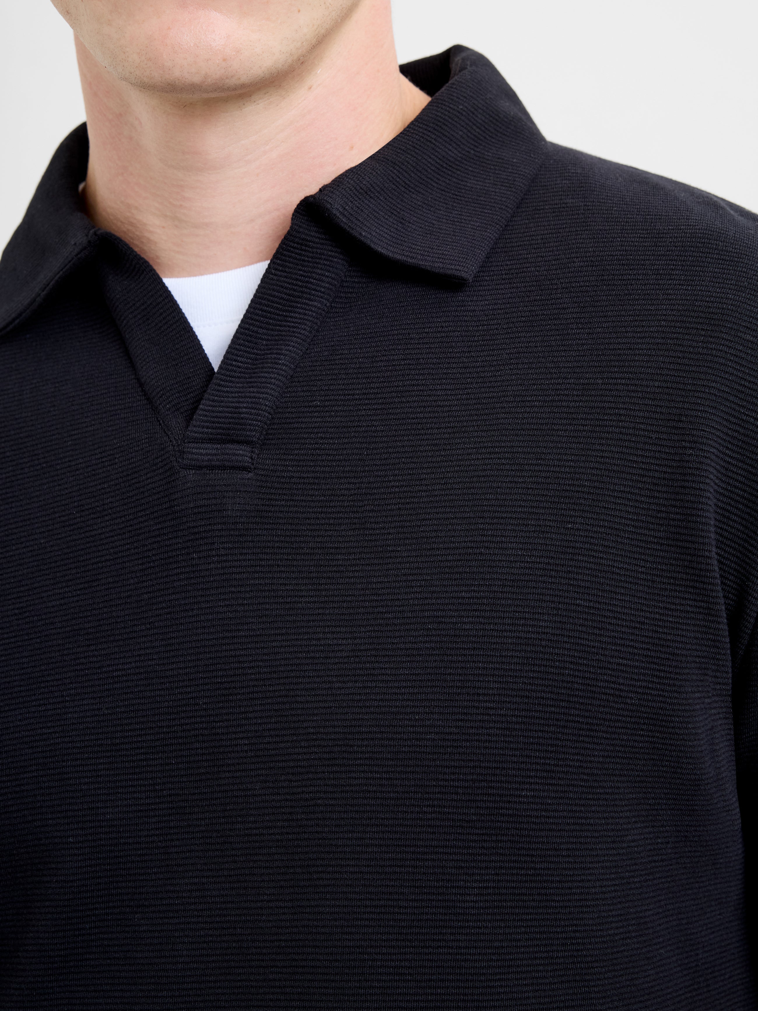 Long Sleeve Ottoman Trophy Neck Shirt