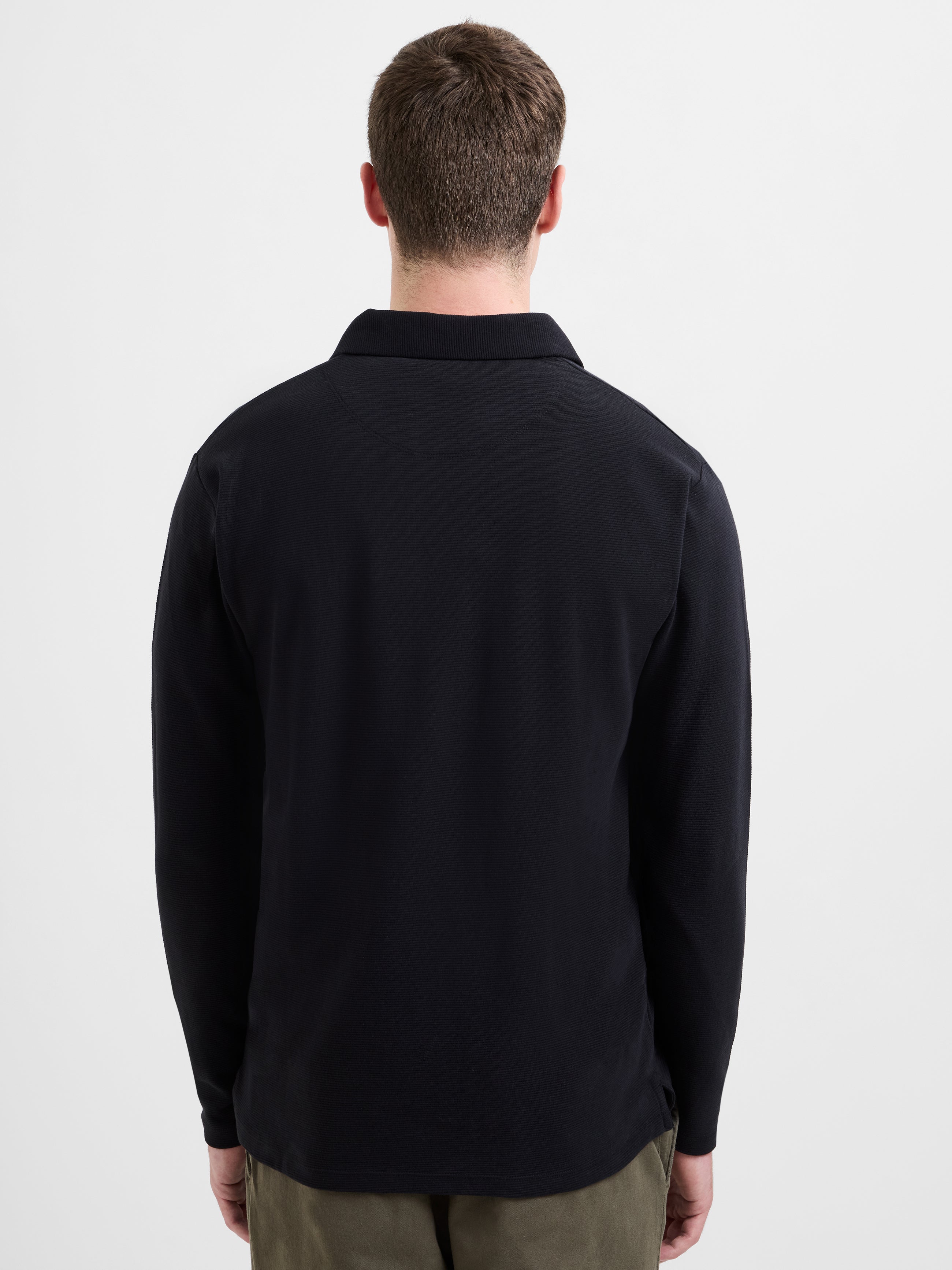 Long Sleeve Ottoman Trophy Neck Shirt