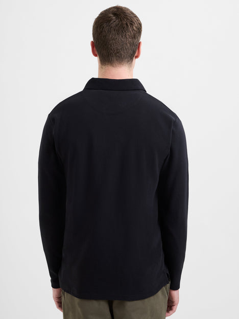 Long Sleeve Ottoman Trophy Neck Shirt