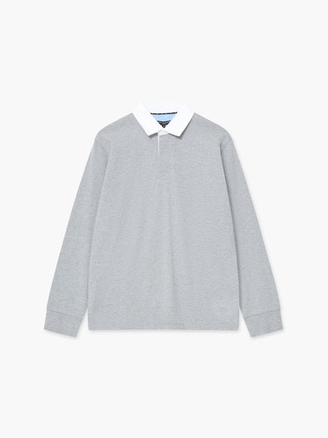Plain Rugby Polo Long Sleeve Shirt