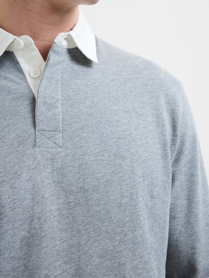 Plain Rugby Polo Long Sleeve Shirt