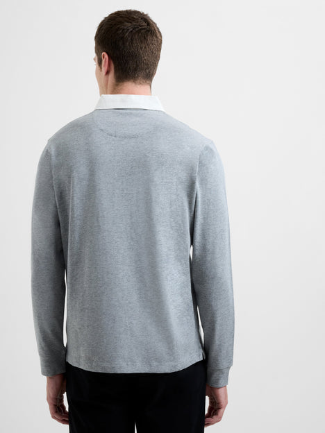 Plain Rugby Polo Long Sleeve Shirt