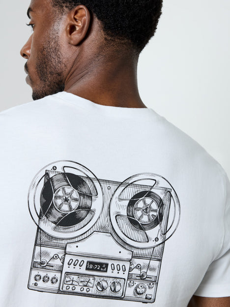 Short Sleeve Organic Audio Recorder Graphic T-Shirt