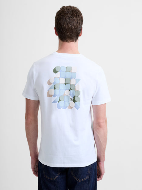 Organic Geo Back Print Graphic T-Shirt