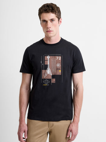 Camden Guitar Organic Graphic T-Shirt