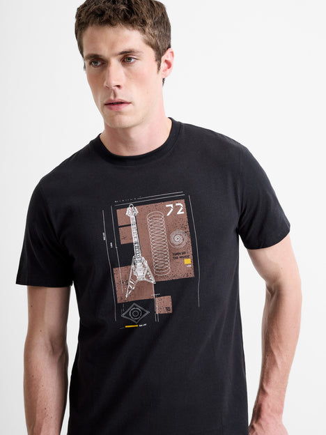 Camden Guitar Organic Graphic T-Shirt