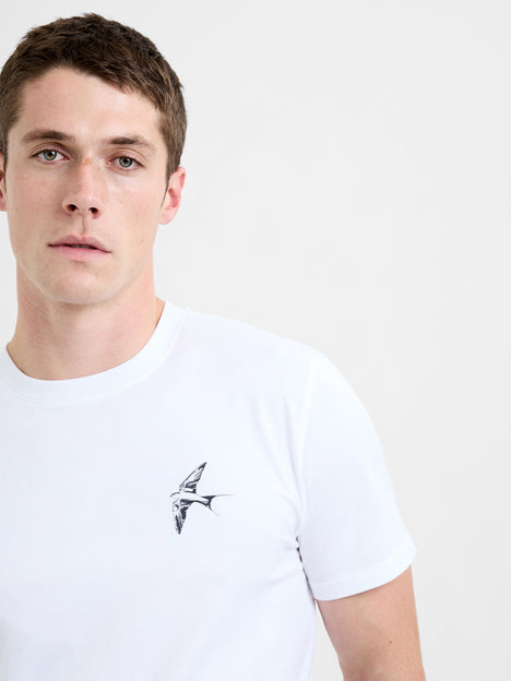 Swallow Bird Organic Graphic T-Shirt