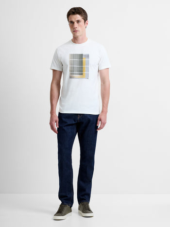 Geo Lined Organic Graphic T-Shirt