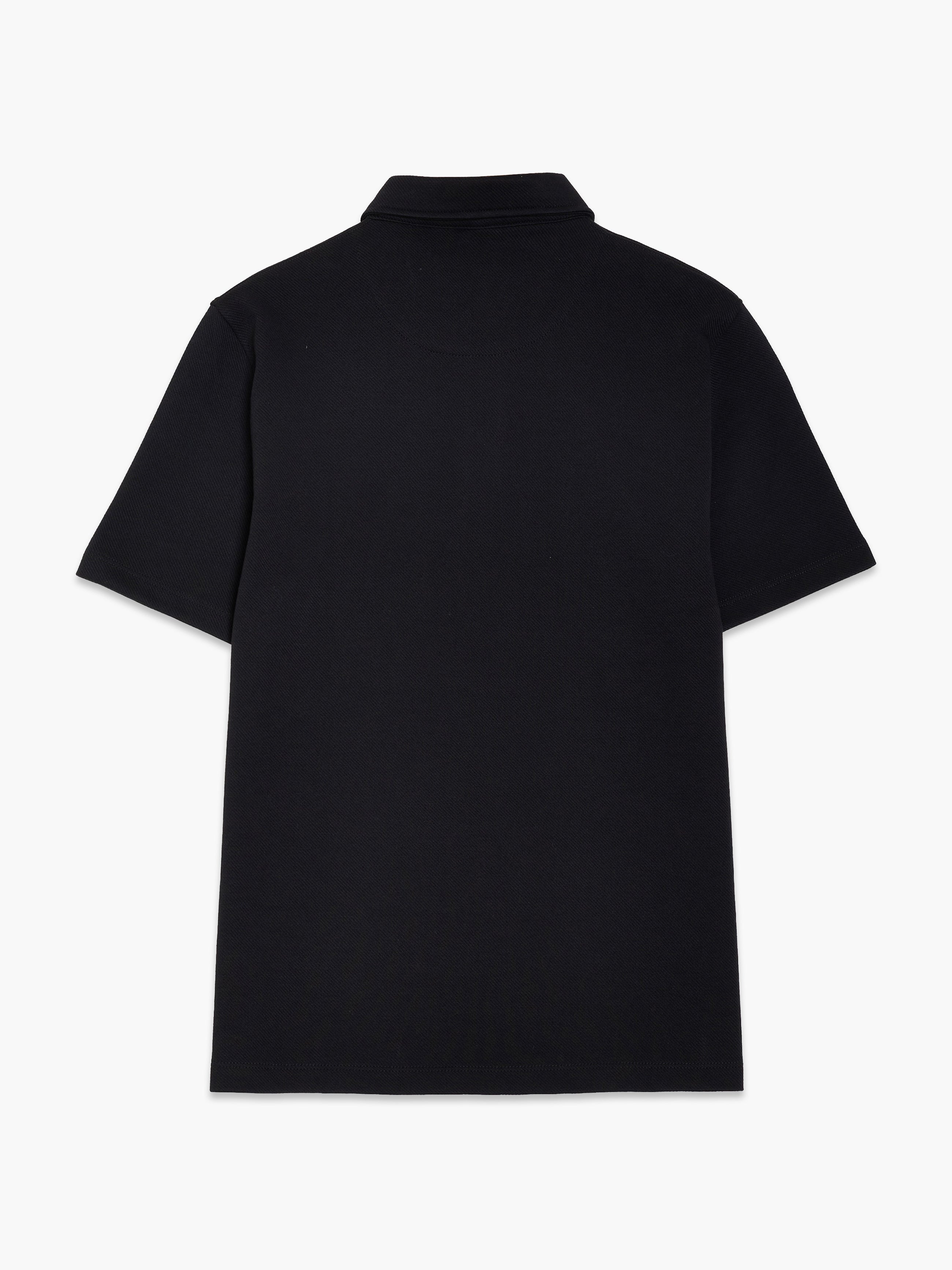 Short Sleeve Diagonal Stripe Polo Shirt