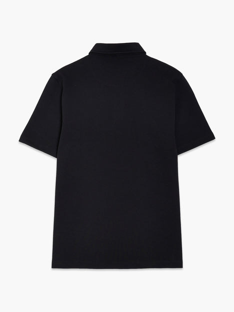 Short Sleeve Diagonal Stripe Polo Shirt