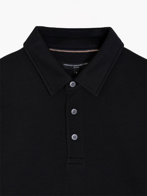 Short Sleeve Diagonal Stripe Polo Shirt
