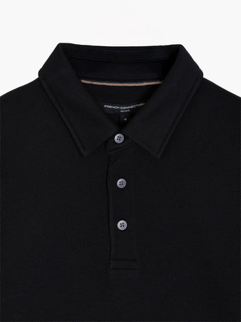 Short Sleeve Diagonal Stripe Polo Shirt
