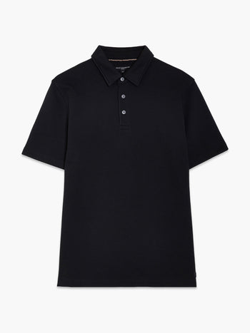 Short Sleeve Diagonal Stripe Polo Shirt