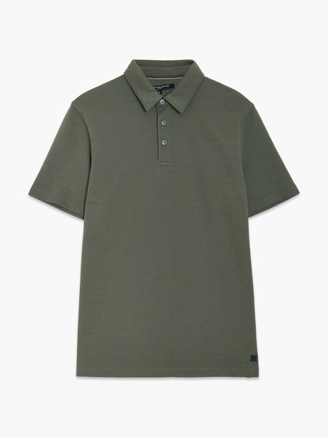 Short Sleeve Diagonal Stripe Polo Shirt