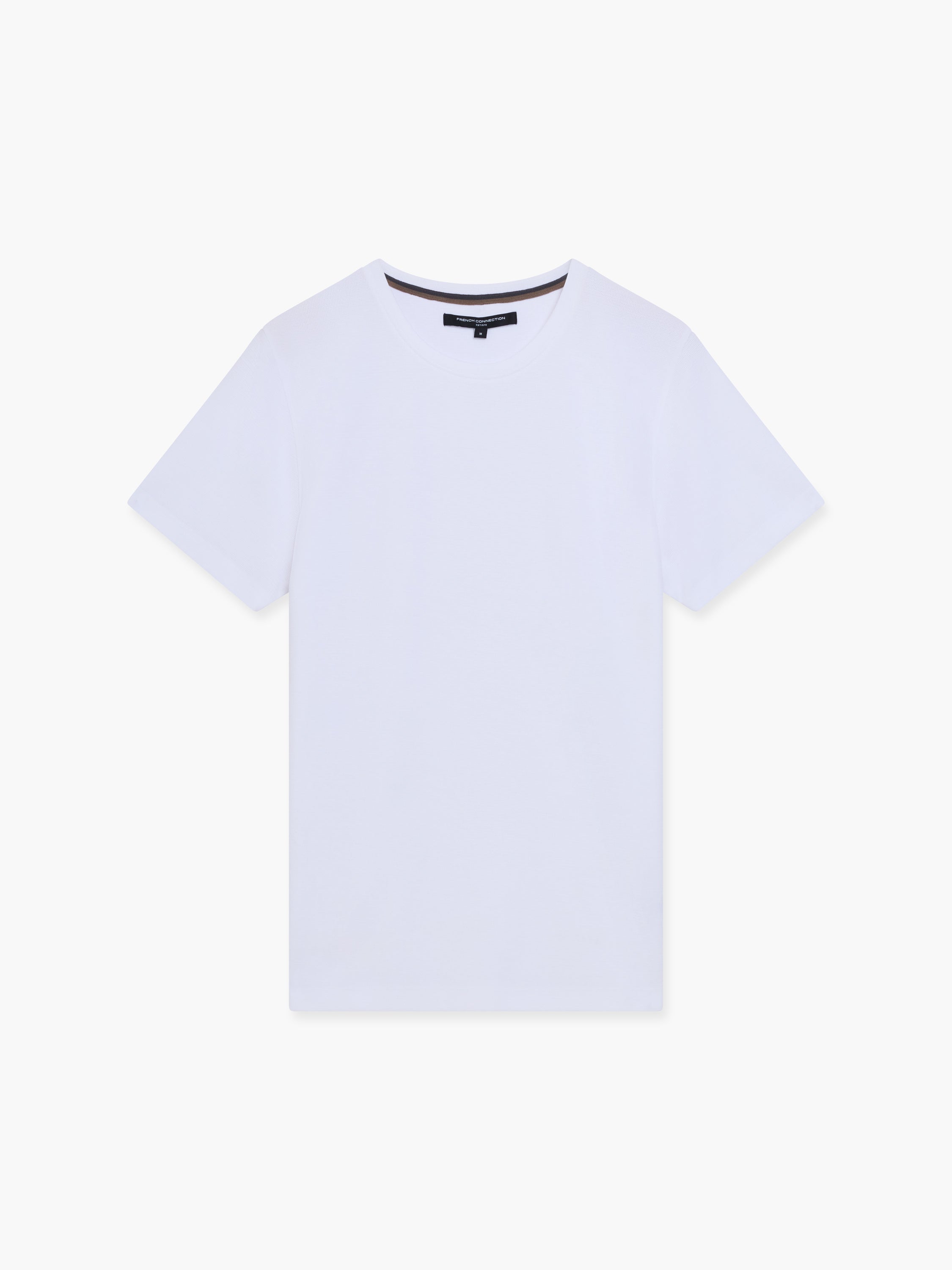 Extended Yoke Textured T-Shirt